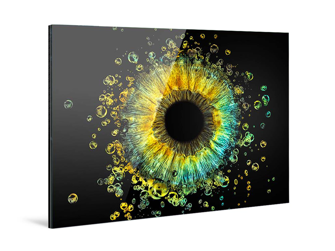 Impression sous verre acrylique (brillant).